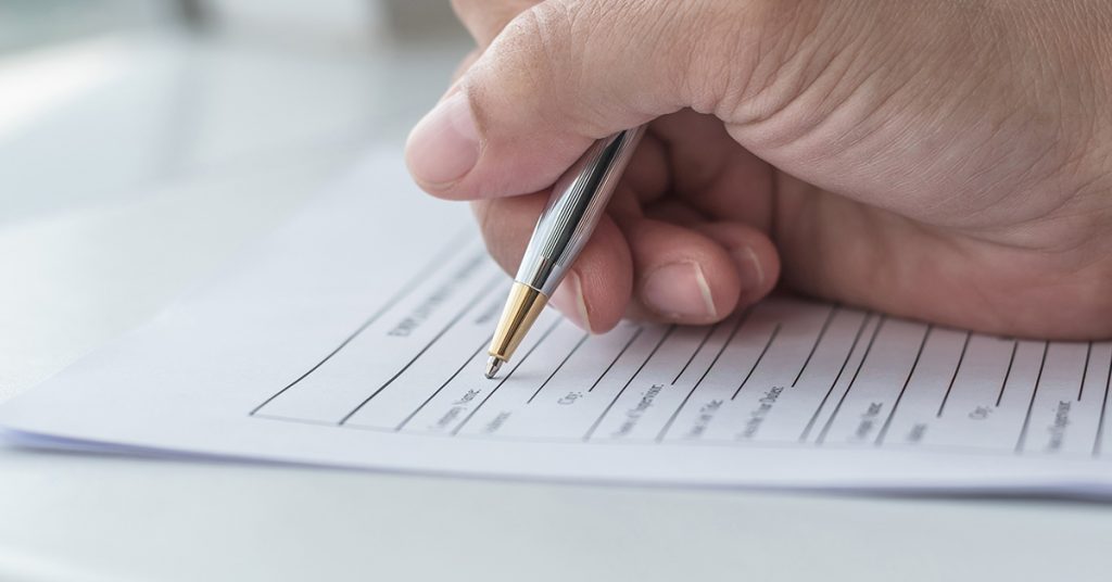 EORI-Nummer beantragen: online Verfahren, Formular