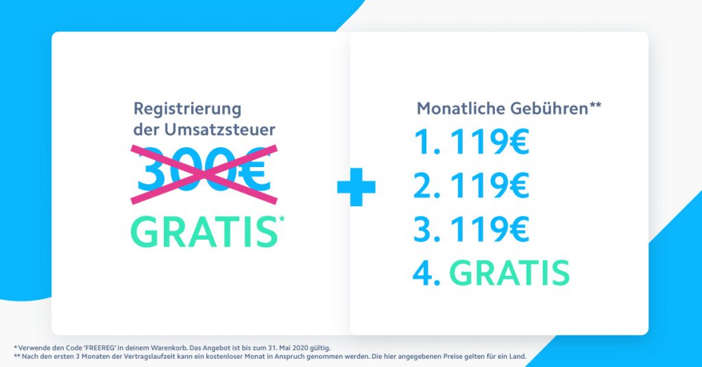 FBA Unterstützung in der Krise: Kostenlose Registrierung der Umsatzsteuer und ein Monat geschenkt!